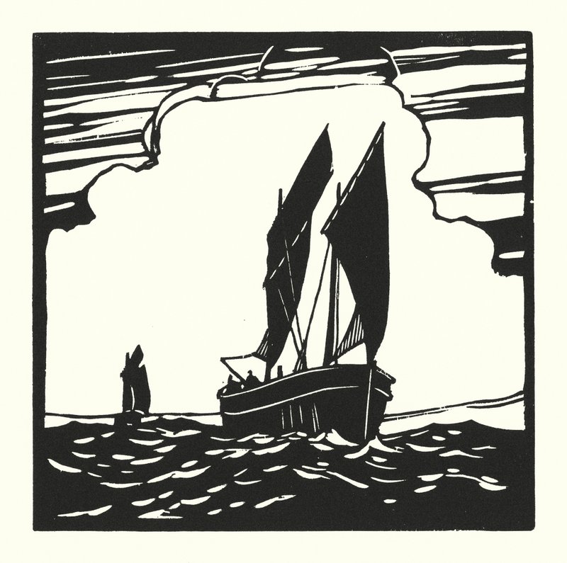 Barche da pesca e chiatte: Mounts Bay Drifter da Cyril A. Wilkinson