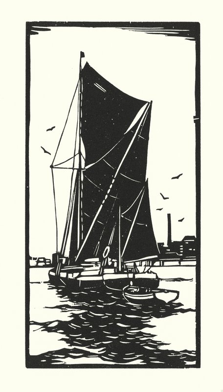 Barche da pesca e chiatte: Thames Barge da Cyril A. Wilkinson