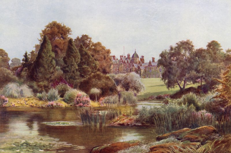 Il lago nel Giardino Ovest, Sandringham da Cyril Ward