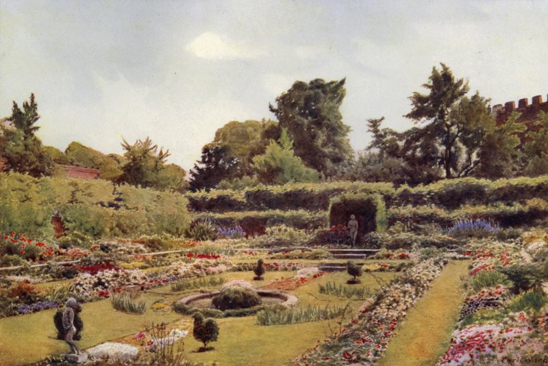 Il vecchio giardino dello stagno, Hampton Court da Cyril Ward