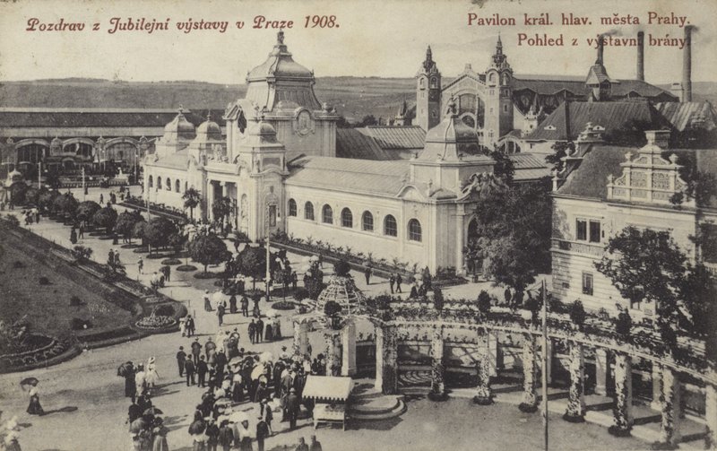 Esposizione del Giubileo, Praga, 1908 da Czech Photographer