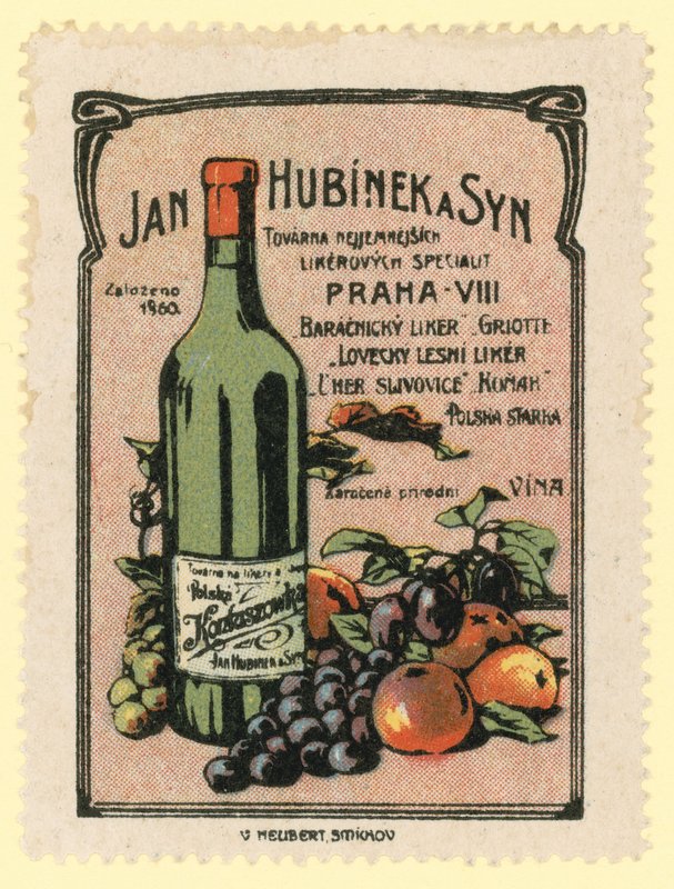 Vini e liquori Jan Hubinek e Figlio da Czech School