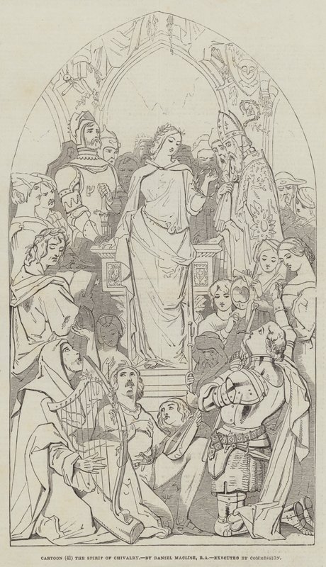 Cartone animato, Lo spirito della cavalleria da Daniel Maclise