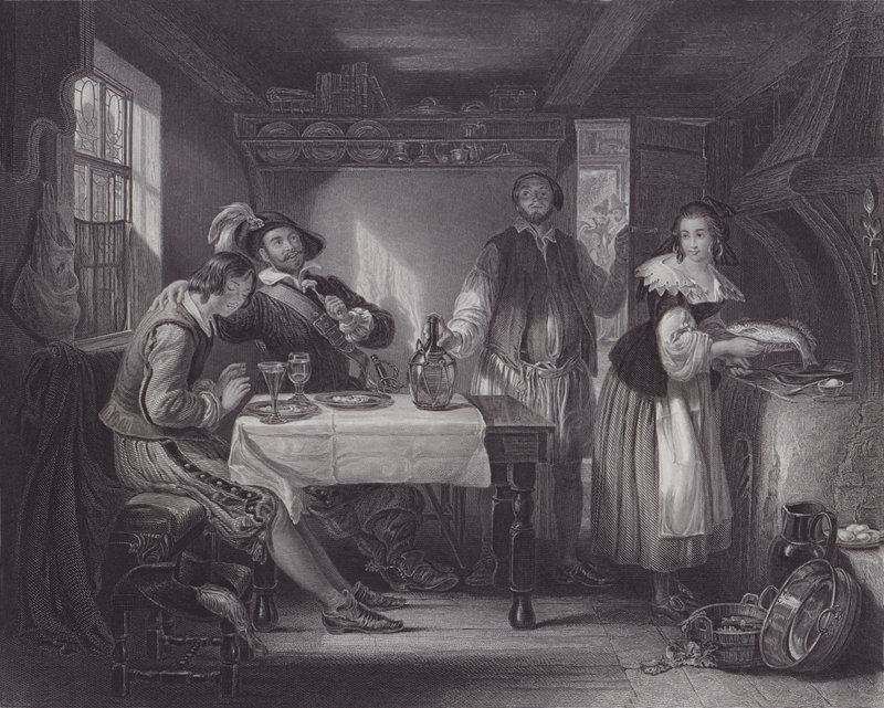 Gil Blas a Pennaflor da Daniel (after) Maclise