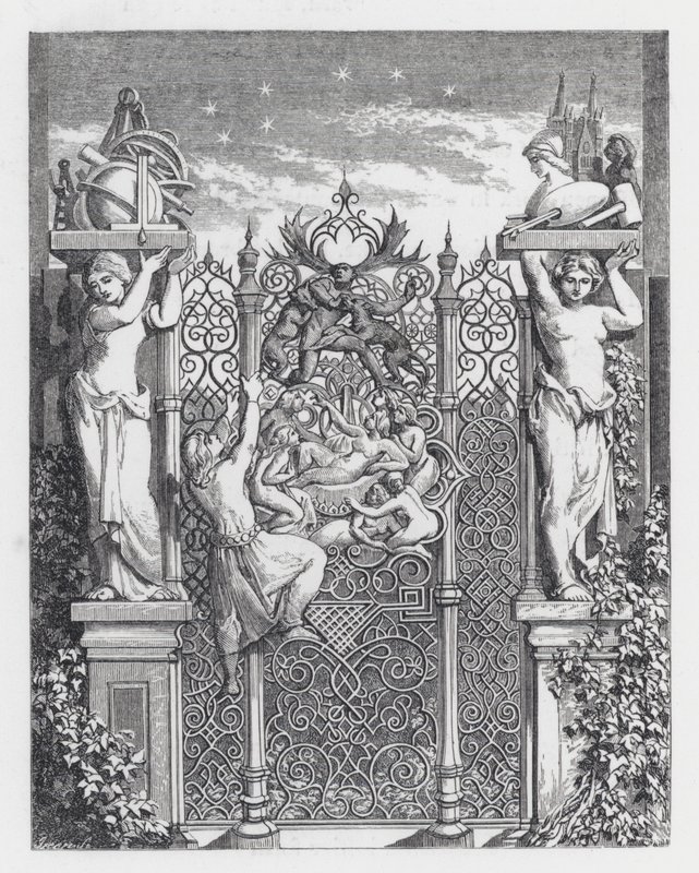 Illustrazione per il poema La Principessa di Tennyson (incisione) da Daniel (after) Maclise