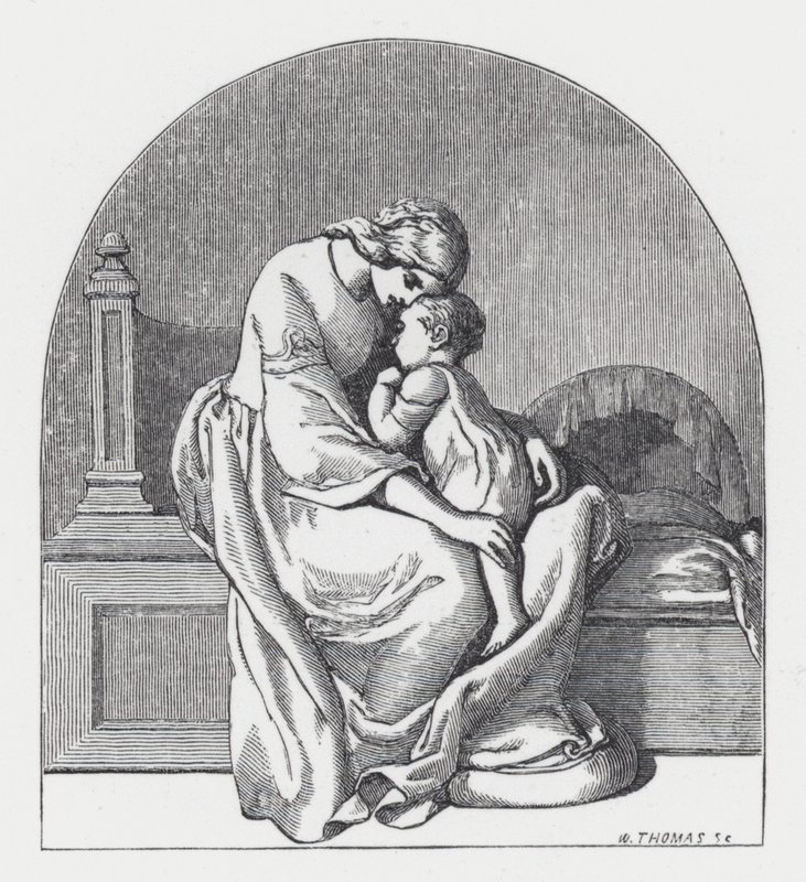 Illustrazione per la poesia di Tennyson, La Principessa da Daniel (after) Maclise