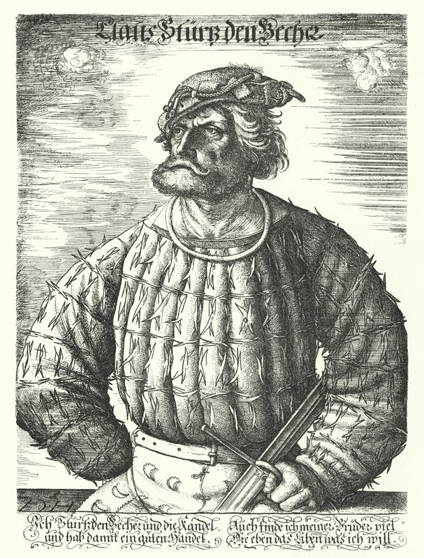Kunz von der Rosen, giullare di corte del Sacro Romano Imperatore Massimiliano I da Daniel Hopfer
