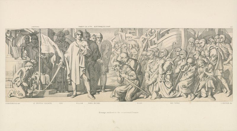Omaggio reso allo stendardo consacrato da Daniel Maclise