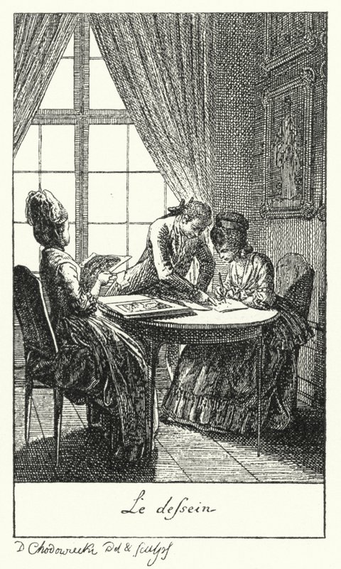Disegno (incisione) da Daniel Nikolaus (after) Chodowiecki