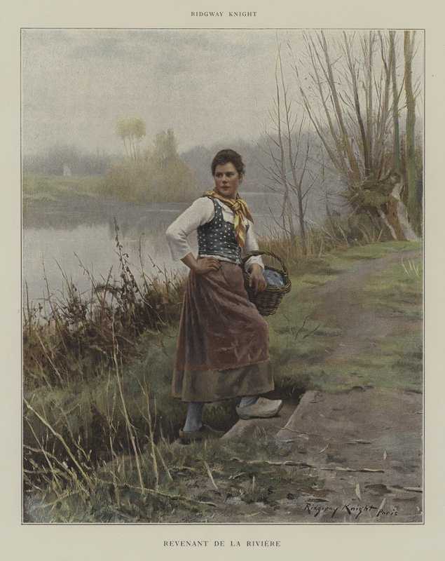 Ritorno dal fiume da Daniel Ridgway Knight