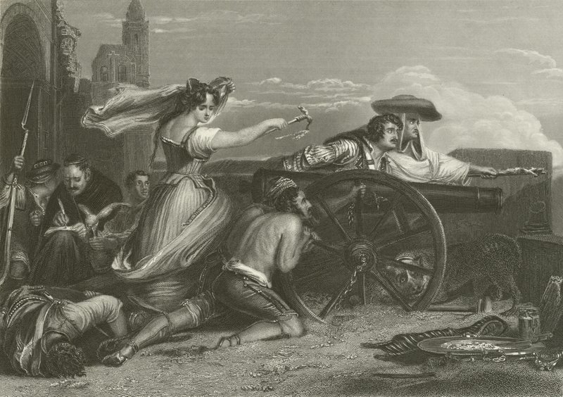 La difesa di Saragozza, Spagna, 1808 da David Wilkie
