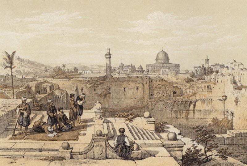 Moschea di Omar da David (after) Roberts