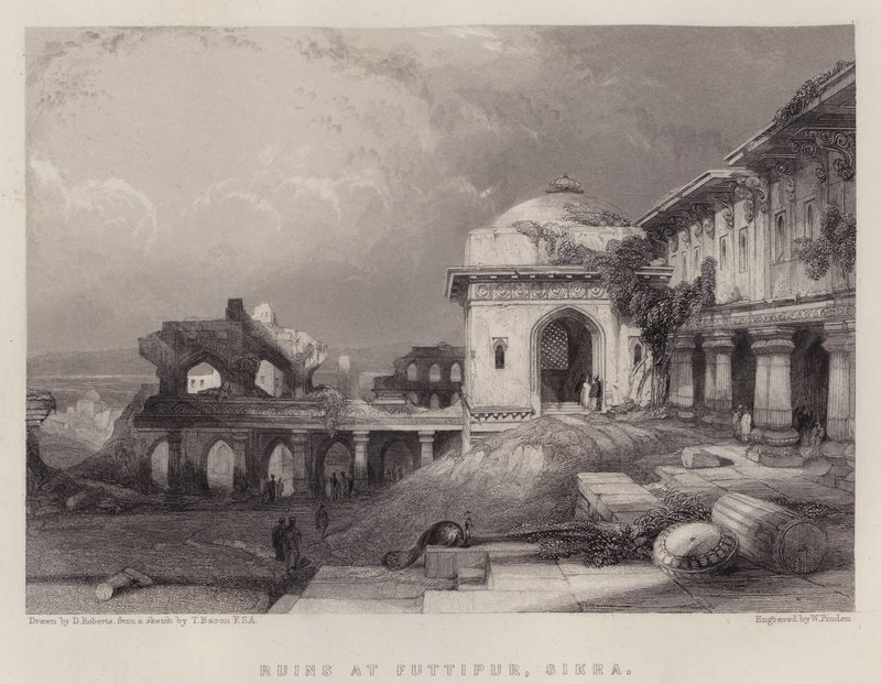 Rovine a Futtipur, Sikra da David (after) Roberts