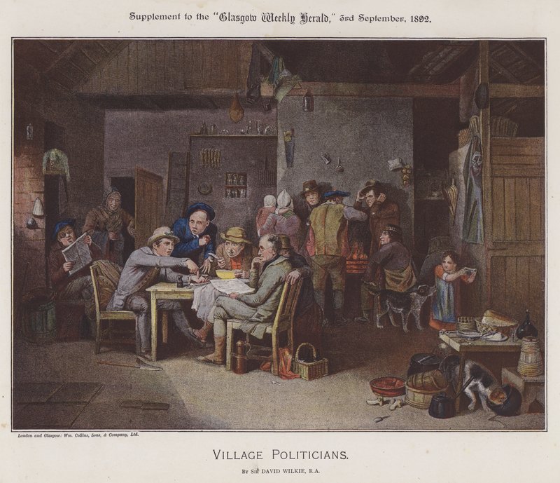 Politici del Villaggio da David (after) Wilkie