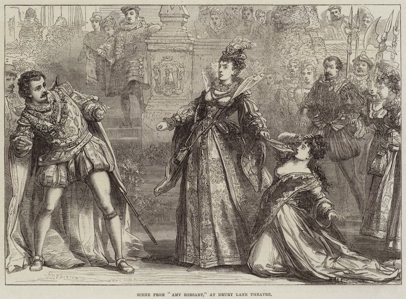 Scena da Amy Robsart, al Drury Lane Theatre da David Henry Friston