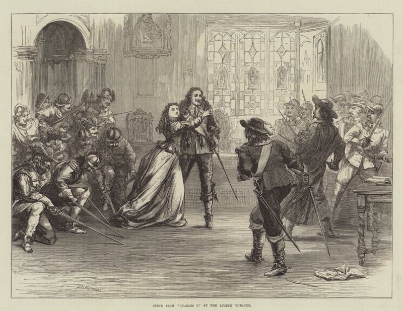Scena da Carlo I al Lyceum Theatre da David Henry Friston