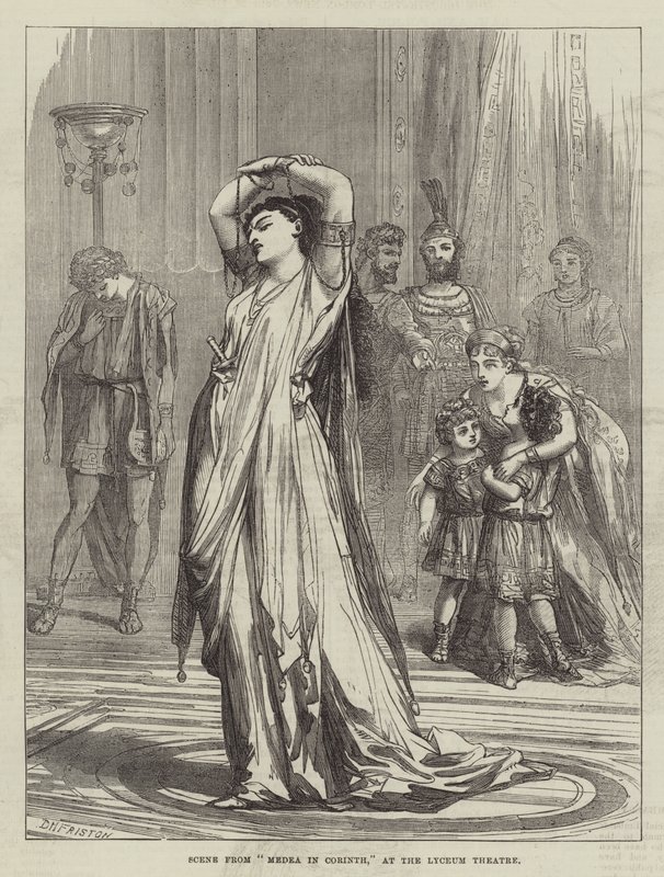 Scena da Medea a Corinto, al Lyceum Theatre da David Henry Friston