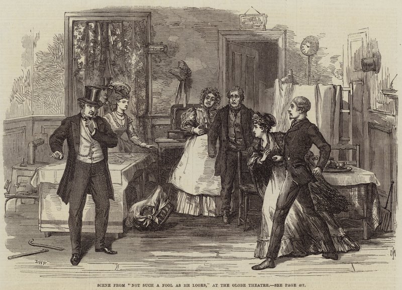Scena da Non così sciocco come sembra, al Globe Theatre da David Henry Friston