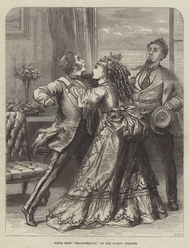 Scena da Shilly-Shally, al Gaiety Theatre da David Henry Friston