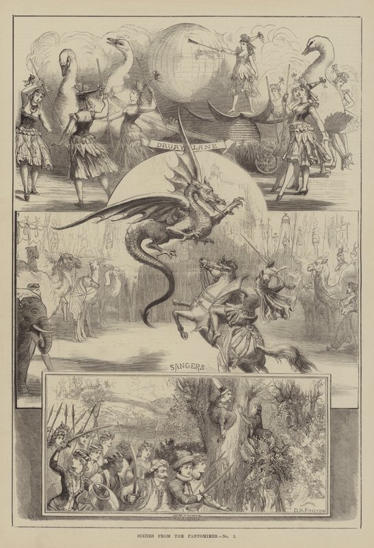 Scene dalle pantomime da David Henry Friston