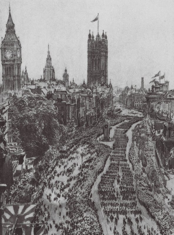 Londra: Il Cenotafio da David Muirhead (after) Bone
