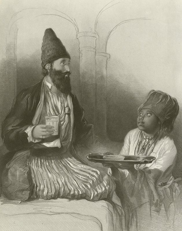 Un principe persiano, il suo schiavo gli porta lo sherbet da David Wilkie