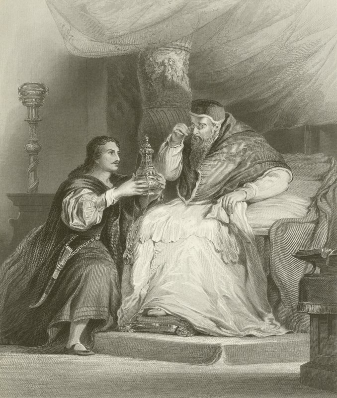 Benvenuto Cellini e il Papa da David Wilkie