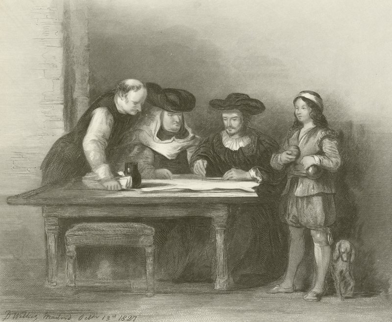 Colombo al Convento di La Rabida da David Wilkie