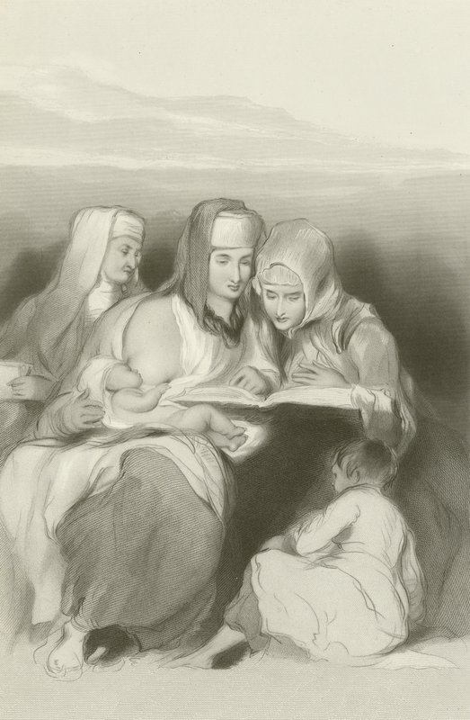Donne ebree che leggono le Scritture a Gerusalemme da David Wilkie
