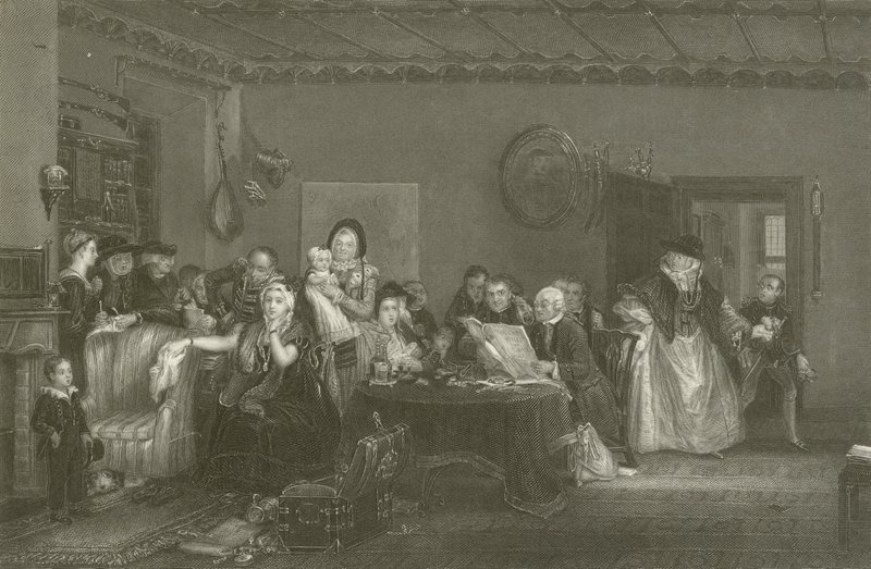 Lettura del testamento da David Wilkie