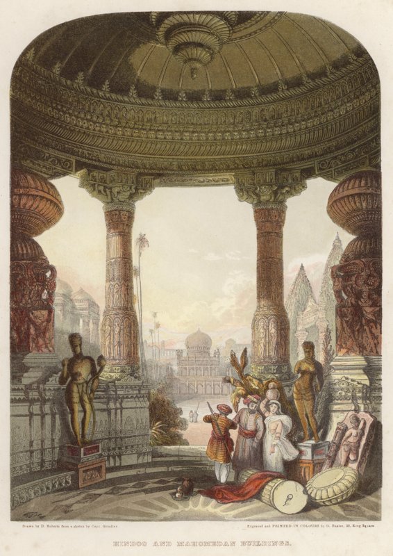 Edifici Indù e Maomettani da David after Roberts