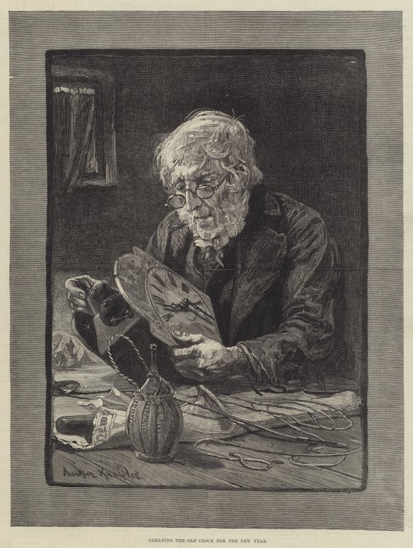 Pulizia del vecchio orologio per il nuovo anno da Davidson Knowles