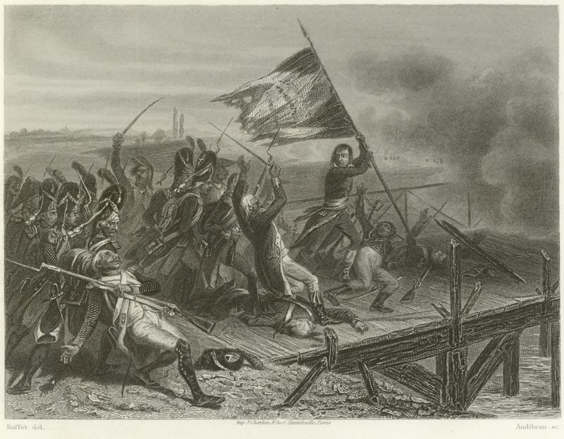 Battaglia del Ponte di Arcole da Denis Auguste Marie Raffet