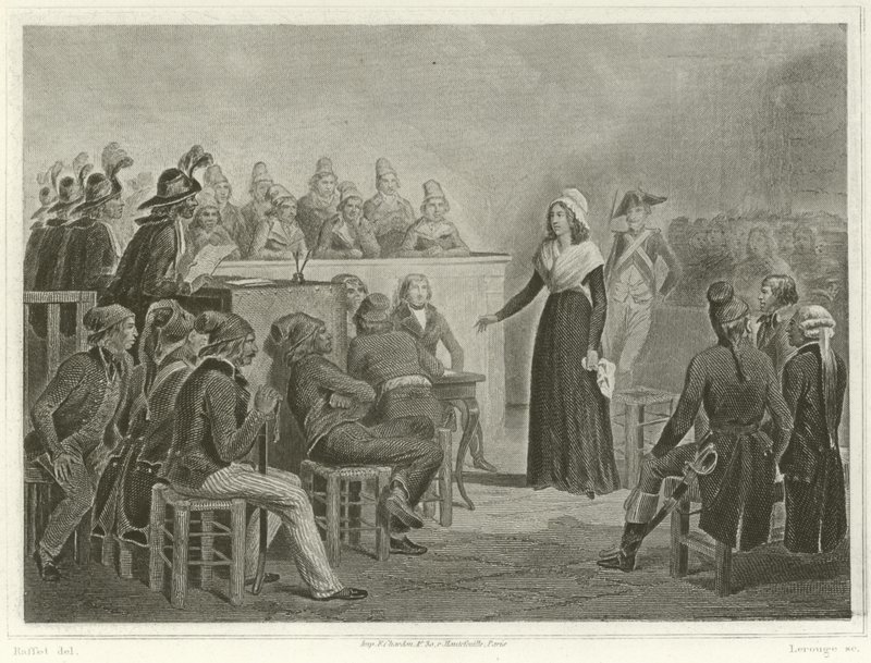 Maria Antonietta al Tribunale Rivoluzionario da Denis Auguste Marie Raffet