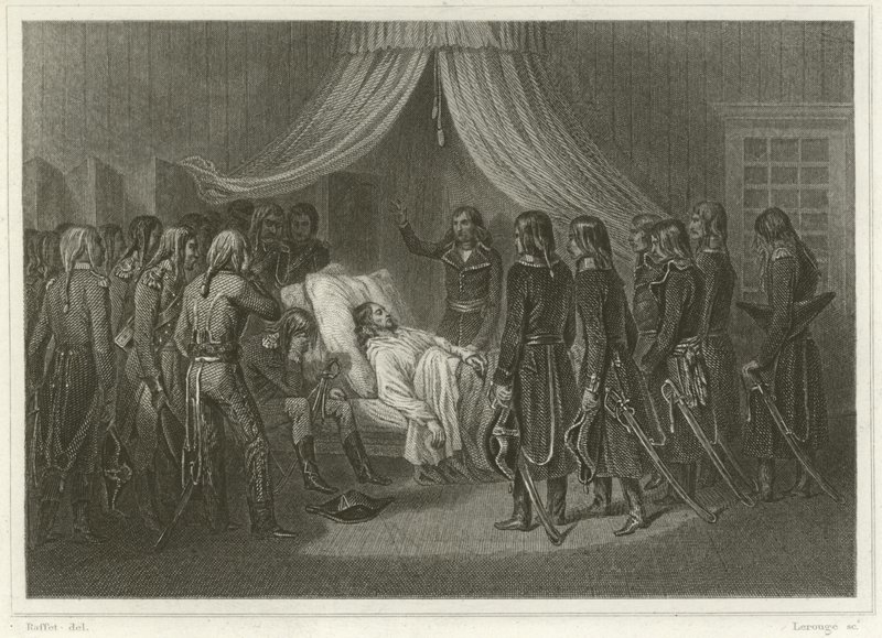 La Morte del Generale Hoche da Denis-Auguste-Marie Raffet