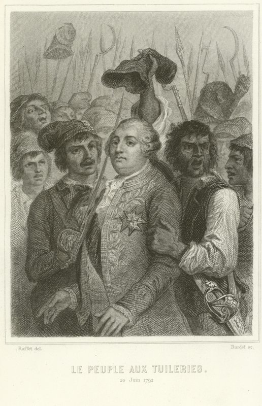 Il popolo al Palazzo delle Tuileries da Denis Auguste Marie Raffet