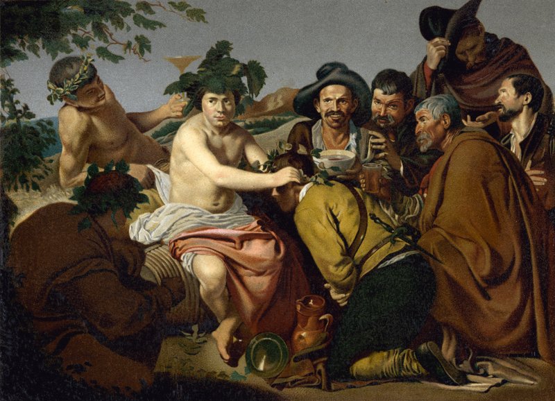 Il trionfo di Bacco da Diego Rodriguez de Silva y (after) Velazquez