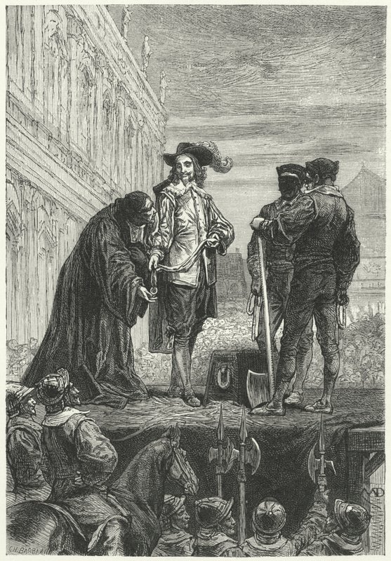Esecuzione di Re Carlo I, 1649 da Diogene Ulysse Napoleon Maillart