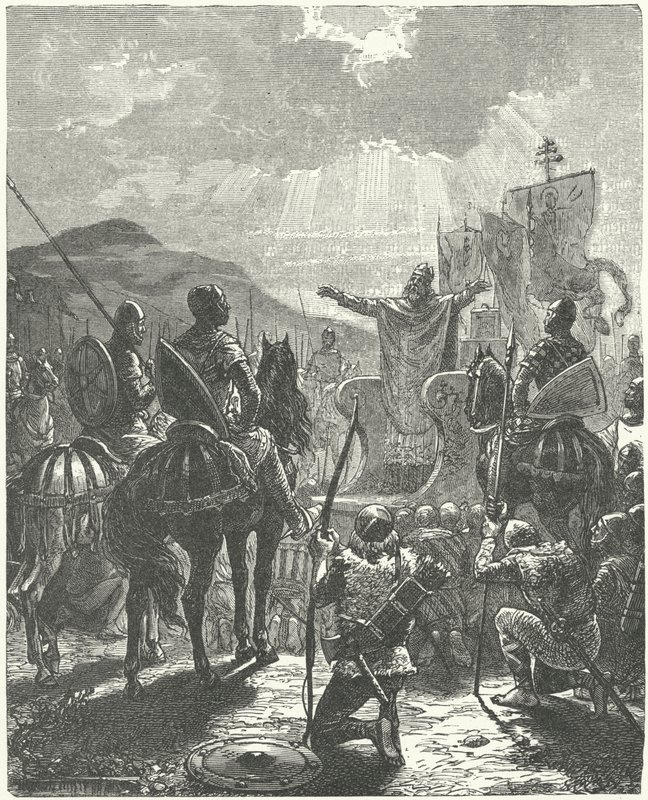 Papa Innocenzo III che predica la crociata albigese da Diogene Ulysse Napoleon Maillart