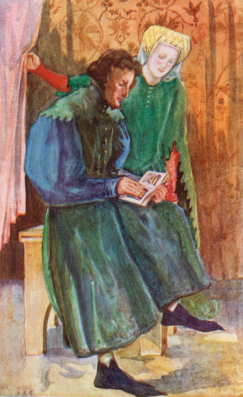 Un uomo e una donna del tempo di Enrico IV 1399-1413 da Dion Clayton Calthrop