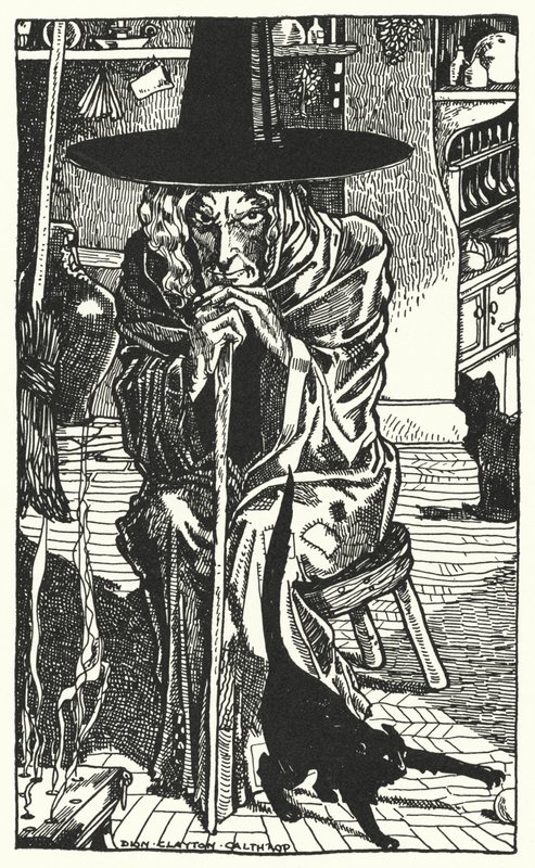 La strega stessa (incisione) da Dion Clayton Calthrop