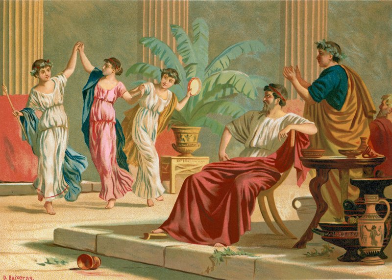 Danza Greca Durante la Cena da Dionisio Baixeras Verdaguer
