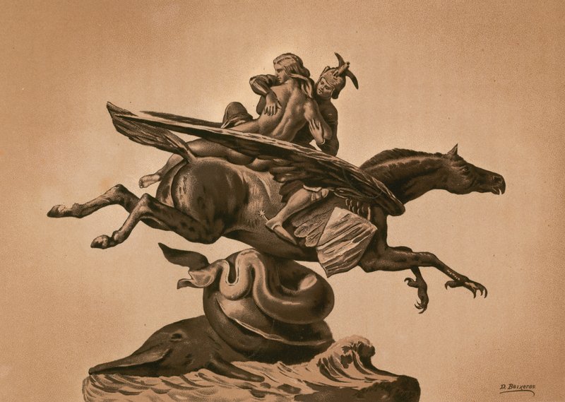 Statua di Roger e Angelica da Dionisio Baixeras Verdaguer