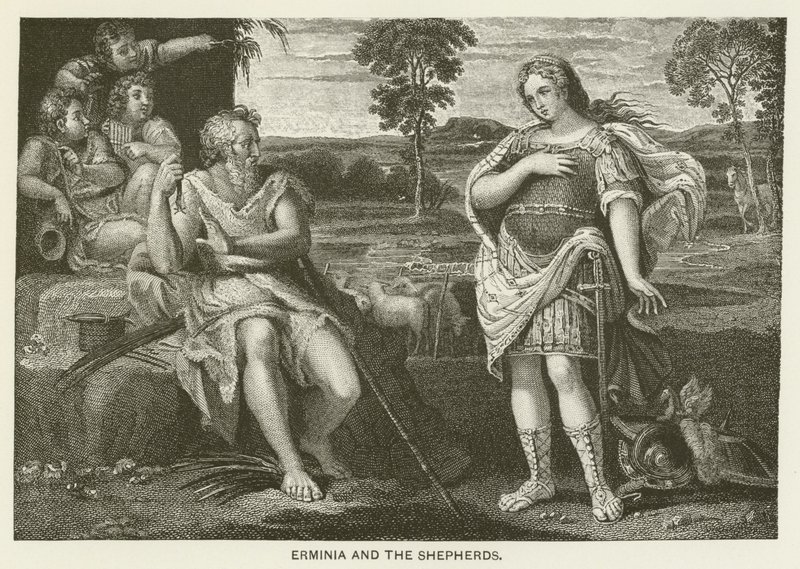 Erminia e i pastori da Domenichino