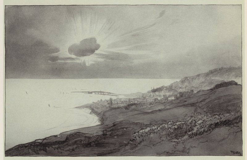 Lyme Regis dalle Colline di Charmouth da Donald (after) Maxwell