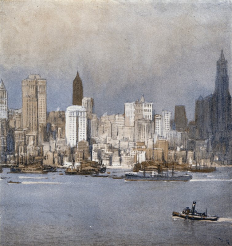 New York dalla baia da Donald (after) Maxwell
