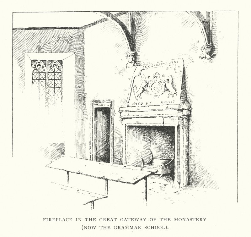 Camino nel Grande Portale del Monastero, ora la Scuola di Grammatica da Duncan Moul