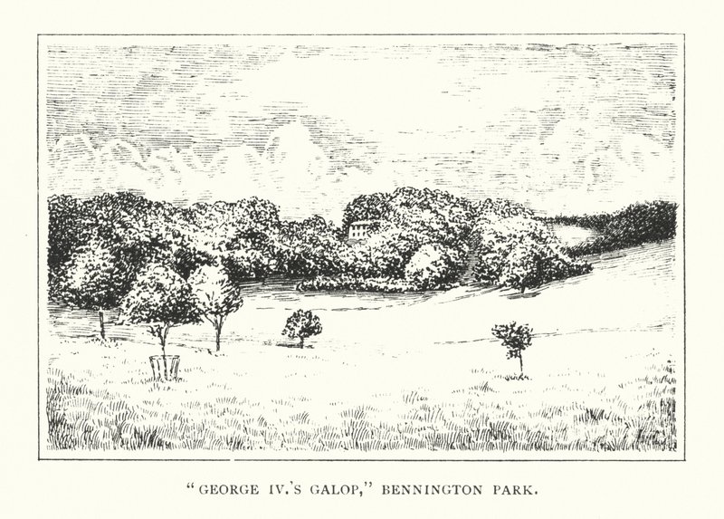 "Galoppo di Giorgio IV," Bennington Park da Duncan Moul
