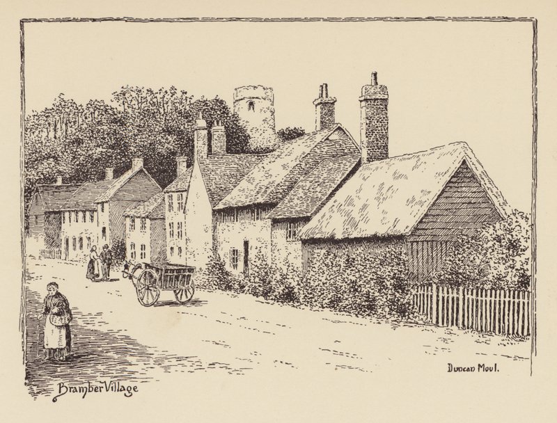 Sussex: Villaggio di Bramber da Duncan Moul