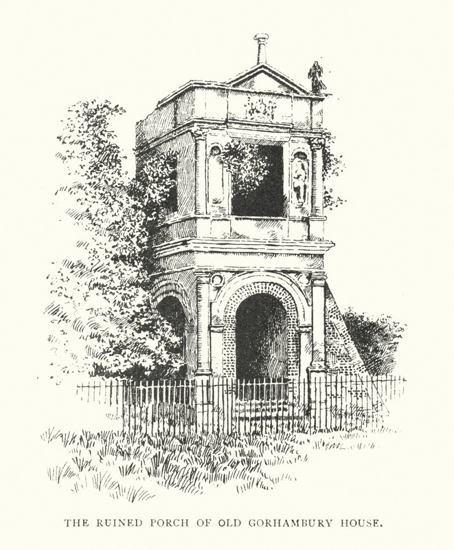 Il portico in rovina della vecchia casa di Gorhambury da Duncan Moul